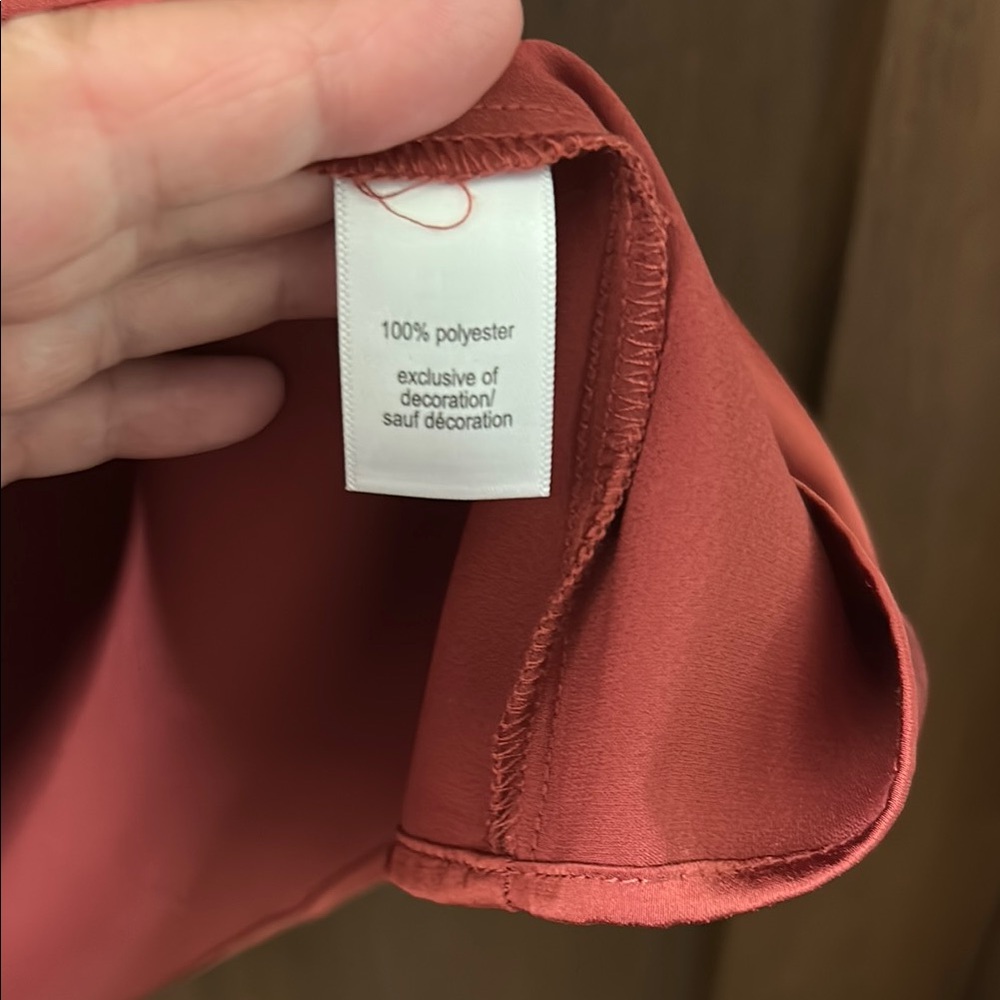 Maurices Rust Sleeveless Ruffled Blouse - Picture 6 of 6
